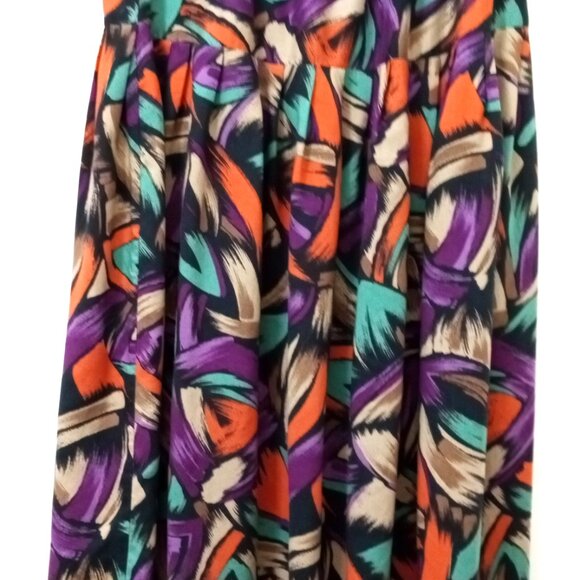 Vintage Phillip Lawrence Skirt Set Pull on Skirt with Blouse Women's Size 10 - Picture 13 of 16